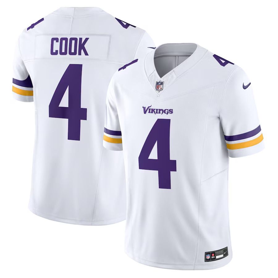 Men Minnesota Vikings #4 Dalvin Cook Nike White Vapor F.U.S.E. Limited NFL Jersey->minnesota vikings->NFL Jersey